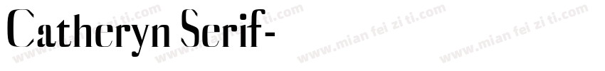 Catheryn Serif字体转换